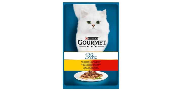 GOURMET PERLE POLLO/MANZO G.85